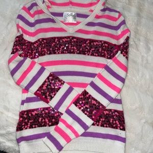 Girls hooded Justice long sleeve